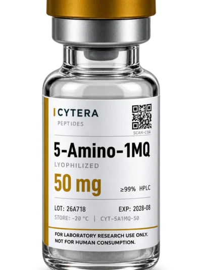 5-AMINO-1MQ vial - Cytera Peptides, lot-numbered research peptide