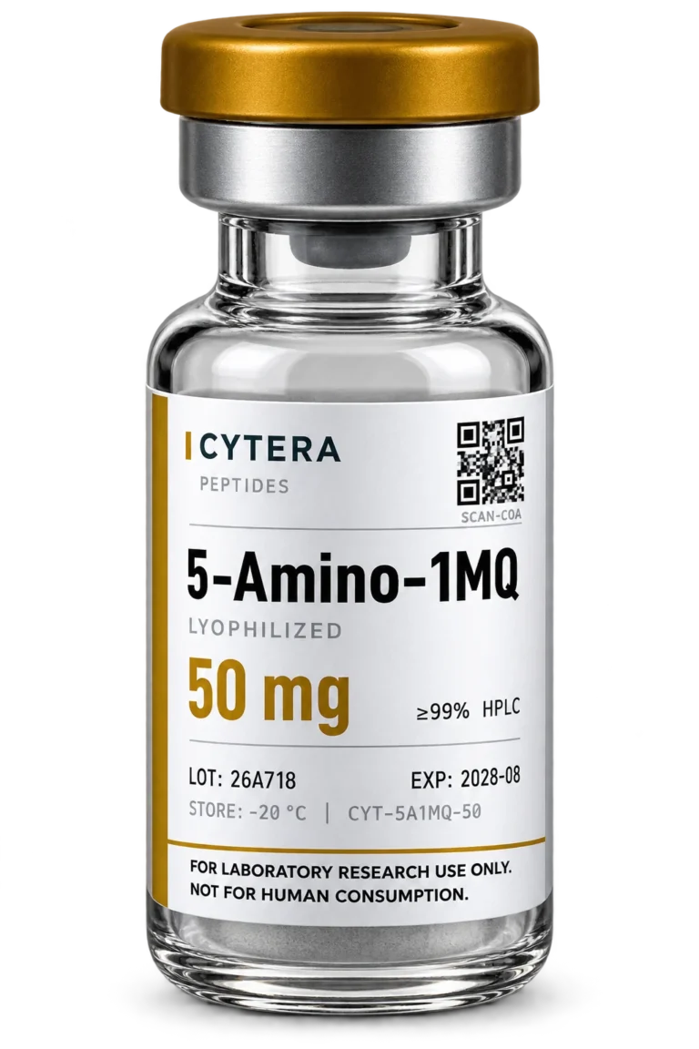 5-AMINO-1MQ vial - Cytera Peptides, lot-numbered research peptide