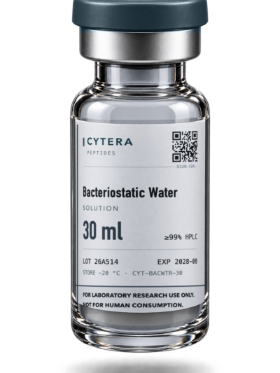 Bacteriostatic Water vial — Cytera Peptides, ≥99% purity, COA verified