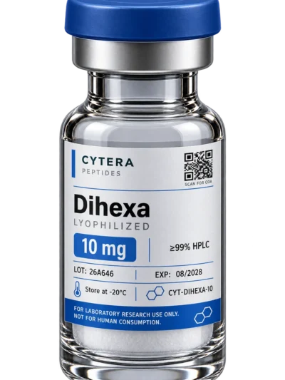 Dihexa vial - Cytera Peptides, lot-numbered research peptide