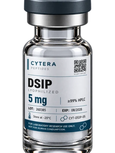 DSIP Peptide vial - Cytera Peptides, lot-numbered research peptide