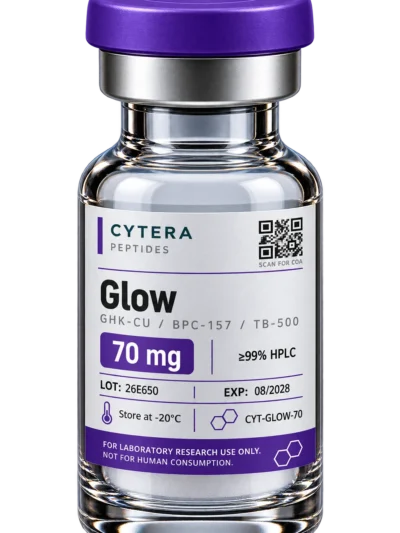 Glow Blend vial - Cytera Peptides, lot-numbered research peptide