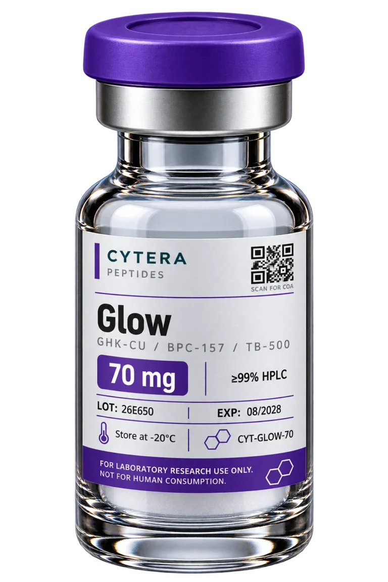 Glow Blend vial - Cytera Peptides, lot-numbered research peptide