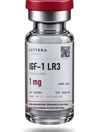 IGF-1 LR3 vial — Cytera Peptides, ≥99% purity, COA verified