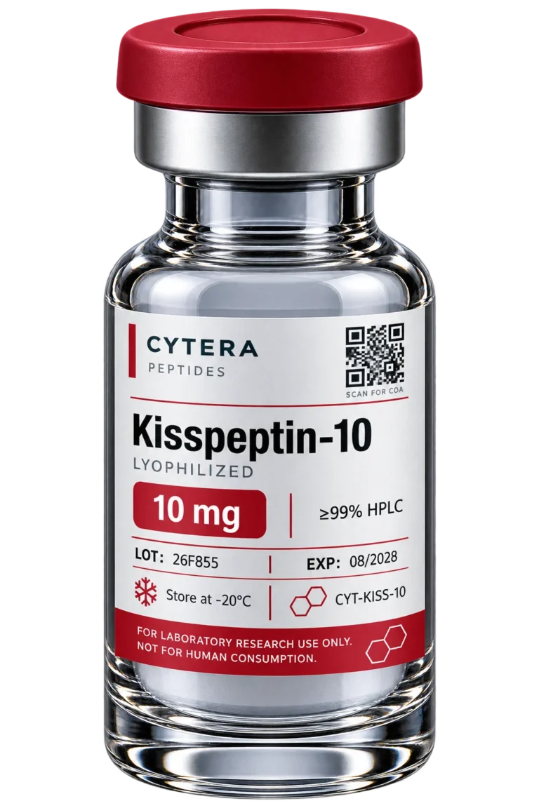 Kisspeptin vial - Cytera Peptides, lot-numbered research peptide
