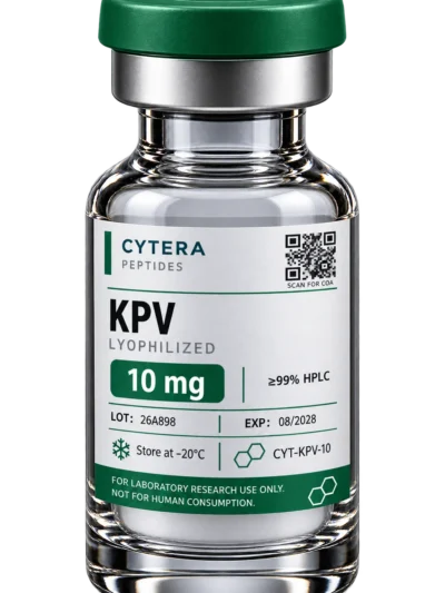 KPV Peptide vial - Cytera Peptides, lot-numbered research peptide