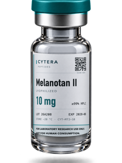 Melanotan 2 Peptide vial — Cytera Peptides, ≥99% purity, COA verified