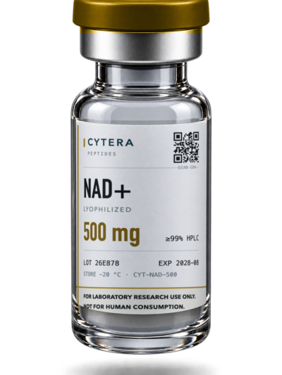 NAD+ Peptide vial — Cytera Peptides, ≥99% purity, COA verified