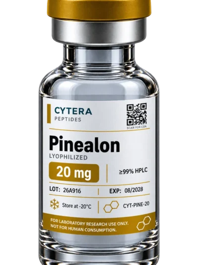 Pinealon vial - Cytera Peptides, lot-numbered research peptide