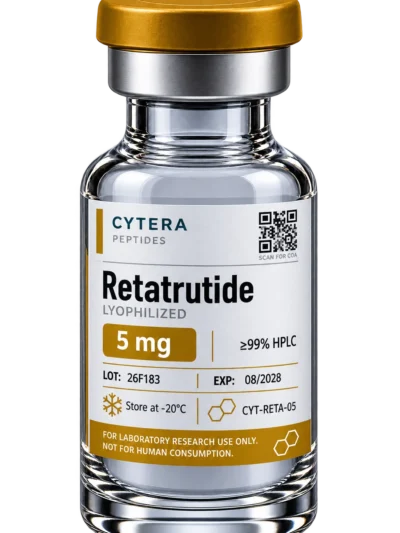 Retatrutide for Sale vial - Cytera Peptides, lot-numbered research peptide - 