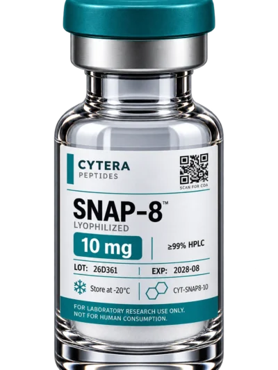 SNAP-8 vial - Cytera Peptides, lot-numbered research peptide