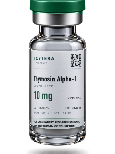 Thymosin Alpha 1 vial — Cytera Peptides, ≥99% purity, COA verified