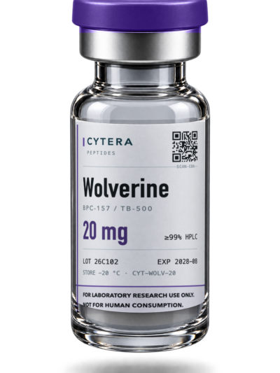 Wolverine Blend vial — Cytera Peptides, ≥99% purity, COA verified