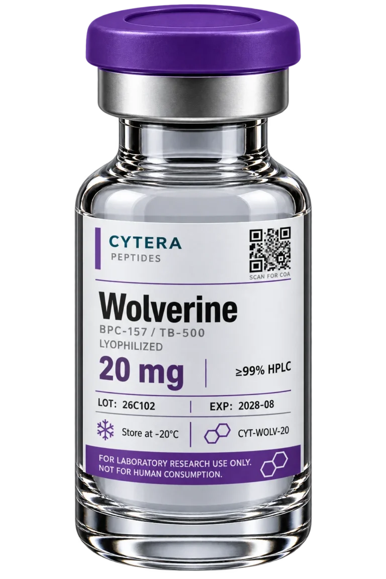 Wolverine Blend vial - Cytera Peptides, lot-numbered research peptide